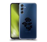 Head Case Designs Licenza Ufficiale Anis Illustration Nero 1 Fiori Custodia Cover in Morbido Gel Compatibile con Samsung Galaxy M15/F15 5G