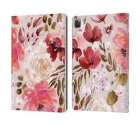 Head Case Designs Licenza Ufficiale Anis Illustration Rosso Chiaro Motivo Floreale Custodia Portafoglio in Pelle Compatibile con Apple iPad PRO 12.9 2020/2021/2022