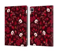 Head Case Designs Licenza Ufficiale Anis Illustration Rosso Romantico Modello Fiore 4 Custodia Portafoglio in Pelle Compatibile con Apple iPad PRO 13 M4 2024