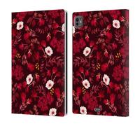 Head Case Designs Licenza Ufficiale Anis Illustration Rosso Romantico Modello Fiore 4 Custodia Portafoglio in Pelle Compatibile con Apple iPad PRO 11 M4 2024