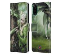 Head Case Designs Licenza Ufficiale Anne Stokes Anime affini Amicizia di Drago Custodia Portafoglio in Pelle Compatibile con Samsung Galaxy A07