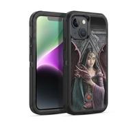 Head Case Designs Licenza Ufficiale Anne Stokes Anime gemelle Amicizia Di Drago Custodia Antiurto Ultra Blindata compatibile con Apple iPhone 14