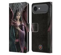 Head Case Designs Licenza Ufficiale Anne Stokes Anime gemelle Amicizia di Drago Custodia Portafoglio in Pelle Compatibile con Apple iPhone 17 Air