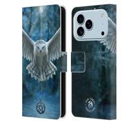 Head Case Designs Licenza Ufficiale Anne Stokes Awake Your Magic Gufi Custodia Portafoglio in Pelle Compatibile con Apple iPhone 17 PRO