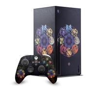 Head Case Designs Licenza Ufficiale Anne Stokes Ciclo del drago Draghi dei Sabbat Pacchetto Console Da Gioco Wrap E Pelle Per Controller Compatibile con Xbox Series X