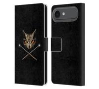 Head Case Designs Licenza Ufficiale Anne Stokes Cross Wands Gufi Custodia Portafoglio in Pelle Compatibile con Apple iPhone 17 Air