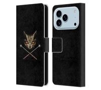 Head Case Designs Licenza Ufficiale Anne Stokes Cross Wands Gufi Custodia Portafoglio in Pelle Compatibile con Apple iPhone 17 PRO