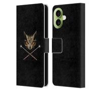 Head Case Designs Licenza Ufficiale Anne Stokes Cross Wands Gufi Custodia Portafoglio in Pelle Compatibile con Apple iPhone 17