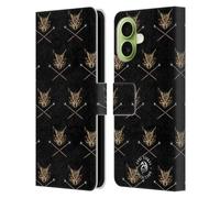 Head Case Designs Licenza Ufficiale Anne Stokes Cross Wands Patterns Gufi Custodia Portafoglio in Pelle Compatibile con Apple iPhone 17