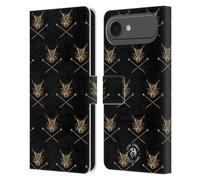 Head Case Designs Licenza Ufficiale Anne Stokes Cross Wands Patterns Gufi Custodia Portafoglio in Pelle Compatibile con Apple iPhone 17 Air