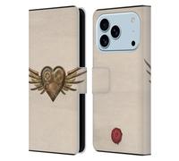 Head Case Designs Licenza Ufficiale Anne Stokes Cuore Alato Steampunk Custodia Portafoglio in Pelle Compatibile con Apple iPhone 17 PRO