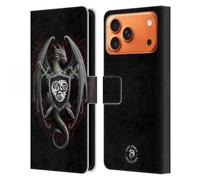 Head Case Designs Licenza Ufficiale Anne Stokes Dragon Defender Mescola Fantasy Art Custodia Portafoglio in Pelle Compatibile con Apple iPhone 17 Pro Max