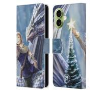 Head Case Designs Licenza Ufficiale Anne Stokes Fantasia Invernale Feste Custodia Portafoglio in Pelle Compatibile con Apple iPhone 17