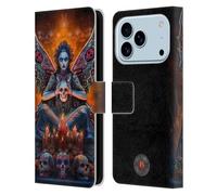 Head Case Designs Licenza Ufficiale Anne Stokes Fatina del Teschio Mescola Fantasy Art Custodia Portafoglio in Pelle Compatibile con Apple iPhone 17 PRO