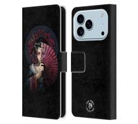 Head Case Designs Licenza Ufficiale Anne Stokes Geisha Teschio Orientale Custodia Portafoglio in Pelle Compatibile con Apple iPhone 17 PRO