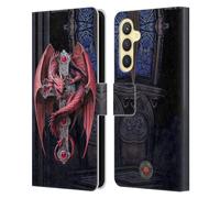 Head Case Designs Licenza Ufficiale Anne Stokes Guardiani Gotici Dragoni Custodia Portafoglio in Pelle Compatibile con Samsung Galaxy S23 Fe 5G