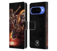 Head Case Designs Licenza Ufficiale Anne Stokes Hello Rider Poster Fuoco Tribale Custodia Portafoglio in Pelle Compatibile con Google Pixel 10