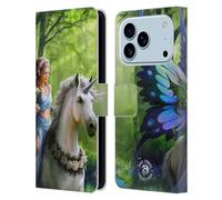 Head Case Designs Licenza Ufficiale Anne Stokes I Regni Creature Mitiche Custodia Portafoglio in Pelle Compatibile con Apple iPhone 17 PRO