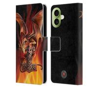 Head Case Designs Licenza Ufficiale Anne Stokes Il Martello di Dio Draghi Guardiani Custodia Portafoglio in Pelle Compatibile con Apple iPhone 17