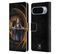 Head Case Designs Licenza Ufficiale Anne Stokes La Verità Draghi 5 Custodia Portafoglio in Pelle Compatibile con Google Pixel 10 Pro XL
