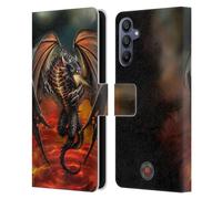 Head Case Designs Licenza Ufficiale Anne Stokes Lava Dragoni Custodia Portafoglio in Pelle Compatibile con Samsung Galaxy A15