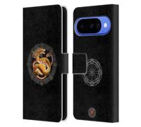 Head Case Designs Licenza Ufficiale Anne Stokes Litha solstizio d'estate Draghi dei Sabbat Custodia Portafoglio in Pelle Compatibile con Google Pixel 10