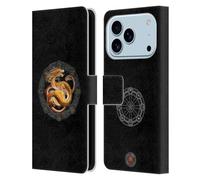 Head Case Designs Licenza Ufficiale Anne Stokes Litha solstizio d'Estate Draghi dei Sabbat Custodia Portafoglio in Pelle Compatibile con Apple iPhone 17 PRO