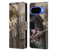 Head Case Designs Licenza Ufficiale Anne Stokes Messenger Gufi Custodia Portafoglio in Pelle Compatibile con Google Pixel 10
