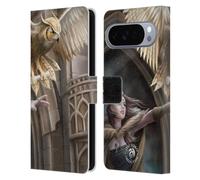Head Case Designs Licenza Ufficiale Anne Stokes Messenger Gufi Custodia Portafoglio in Pelle Compatibile con Google Pixel 10 Pro XL