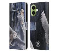 Head Case Designs Licenza Ufficiale Anne Stokes Midnight Messenger Gufi Custodia Portafoglio in Pelle Compatibile con Apple iPhone 17