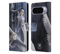 Head Case Designs Licenza Ufficiale Anne Stokes Midnight Messenger Gufi Custodia Portafoglio in Pelle Compatibile con Google Pixel 10 Pro XL