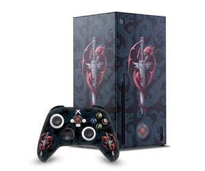 Head Case Designs Licenza Ufficiale Anne Stokes Pugnale Drago Mix Arte Pacchetto Console Da Gioco Wrap E Pelle Per Controller Compatibile con Xbox Series X