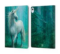 Head Case Designs Licenza Ufficiale Anne Stokes Unicorno nella Foresta Creature Mitiche Custodia Portafoglio in Pelle Compatibile con Apple iPad Air 13 2024/2025