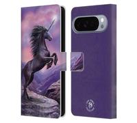 Head Case Designs Licenza Ufficiale Anne Stokes Unicorno Nero Creature Mitiche Custodia Portafoglio in Pelle Compatibile con Google Pixel 10 Pro XL