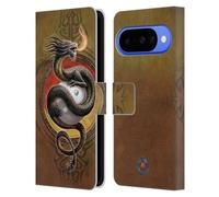 Head Case Designs Licenza Ufficiale Anne Stokes Yin Yang Protettore Draghi Guardiani Custodia Portafoglio in Pelle Compatibile con Google Pixel 10