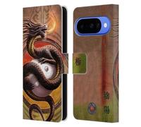 Head Case Designs Licenza Ufficiale Anne Stokes Yin Yang Protettore Dragoni Custodia Portafoglio in Pelle Compatibile con Google Pixel 10