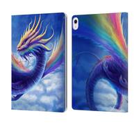 Head Case Designs Licenza Ufficiale Anthony Christou Drago Arcobaleno Arte Custodia Portafoglio in Pelle Compatibile con Apple iPad Air 13 2024/2025
