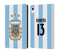 Head Case Designs Licenza Ufficiale Argentina National Football Team Cristian Romero Divisa Casa Giocatore 2024/25 1° Gruppo Custodia Portafoglio in Pelle Compatibile con Apple iPad Mini (2021/2024)