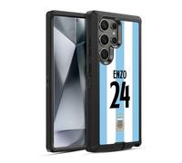 Head Case Designs Licenza Ufficiale Argentina National Football Team Enzo Fernández Divisa Casa Giocatore 2024/25 1° Gruppo Custodia Antiurto Ultra Blindata compatibile con Samsung Galaxy S24 Ultra 5G