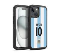 Head Case Designs Licenza Ufficiale Argentina National Football Team Lionel Messi Divisa Casa Giocatore 2024/25 1° Gruppo Custodia Antiurto Ultra Blindata compatibile con Apple iPhone 15
