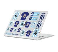 Head Case Designs Licenza Ufficiale Argentina National Football Team Lionel Messi Player Kits Custodia Trasparente Armatura Compatibile con MacBook Air 13.6" M2 A2681/M3 A3113/M4 A3240 2022/2024/2025