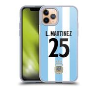 Head Case Designs Licenza Ufficiale Argentina National Football Team Lisandro Martínez 2024/25 Player Home Kit 1st Group Custodia in Gel Compatibile Con Apple iPhone 11 Pro E Compatibile Con MagSafe