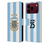 Head Case Designs Licenza Ufficiale Argentina National Football Team Lisandro Martínez Divisa Casa Giocatore 2024/25 1° Gruppo Custodia Portafoglio in Pelle Compatibile con Apple iPhone 18 Pro Max