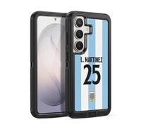 Head Case Designs Licenza Ufficiale Argentina National Football Team Lisandro Martínez Divisa Casa Giocatore 2024/25 1° Gruppo Custodia Antiurto Ultra Blindata compatibile con Samsung Galaxy S26 Plus