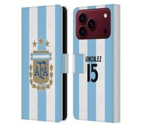 Head Case Designs Licenza Ufficiale Argentina National Football Team Nicolás González Divisa Casa Giocatore 2024/25 1° Gruppo Custodia Portafoglio in Pelle Compatibile con Apple iPhone 18 Pro Max