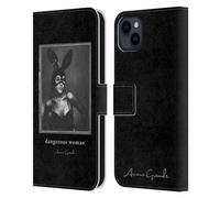 Head Case Designs Licenza Ufficiale Ariana Grande Coniglio Donna Pericolosa Custodia Portafoglio in Pelle Compatibile con Apple iPhone 15 Plus