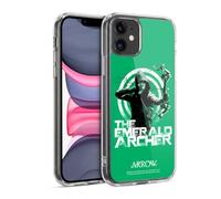 Head Case Designs Licenza Ufficiale Arrow TV Series The Emerald Archer Grafiche Custodia in Gel [Protezione di Grado Militare] Compatibile Con Apple iPhone 11 E Compatibile Con MagSafe