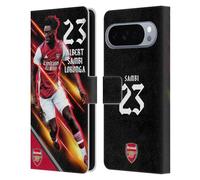 Head Case Designs Licenza Ufficiale Arsenal FC Albert Sambi Lokonga 2021/22 Prima Squadra Custodia Portafoglio in Pelle Compatibile con Google Pixel 10 Pro XL