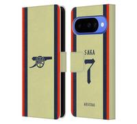 Head Case Designs Licenza Ufficiale Arsenal FC Bukayo Saka 2021/22 Giocatori Away Kit Custodia Portafoglio in Pelle Compatibile con Google Pixel 10