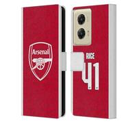 Head Case Designs Licenza Ufficiale Arsenal FC Declan Rice 2025/26 Giocatori Home Kit Custodia Portafoglio in Pelle Compatibile con Motorola Moto G Stylus 5G (2024)